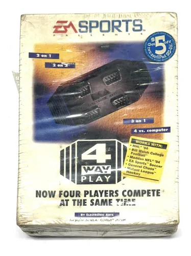 Sega Genesis 4 Way Play Multitap Sellado Mega Drive 4 Player