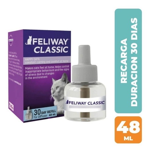 Imagen 1 de 4 de Feliway Classic Repuesto 48ml - 30 Días De Duración