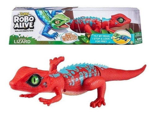 Imagem 3 de 7 de Robô Alive Lagarto Vermelho Movimento Real Zuru Candide