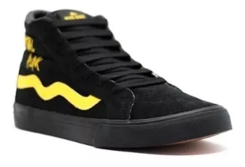 tênis unissex mad rats hi top old school preto/branco - C&A