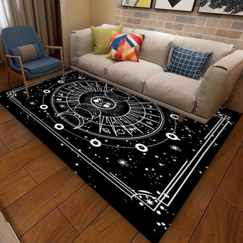 Krtgood Alfombra Fase Lunar 3 X 5 Pie Astrologia Tarot Para