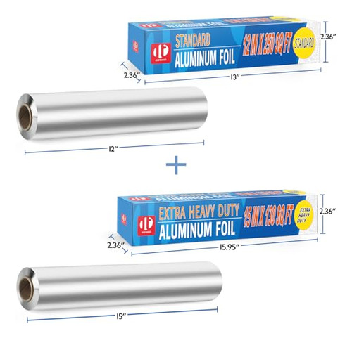 Extra Heavy Duty Aluminum Foil 130 Sq Ft(pack Of 5) + Standa