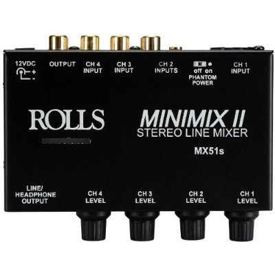 Rollos Mx51s Mini Mix Ii 2 1/4 Y 3 Rca Mezclador