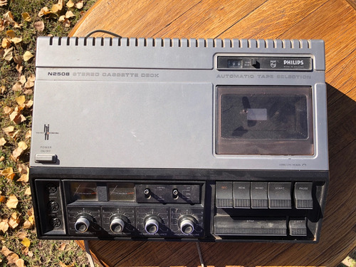 Stereo Cassette Deck Phillips N2508 Años 70