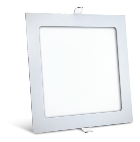 Panel Spot Led Embutir 18 Watts Cuadrado Alto Brillo Mas Led