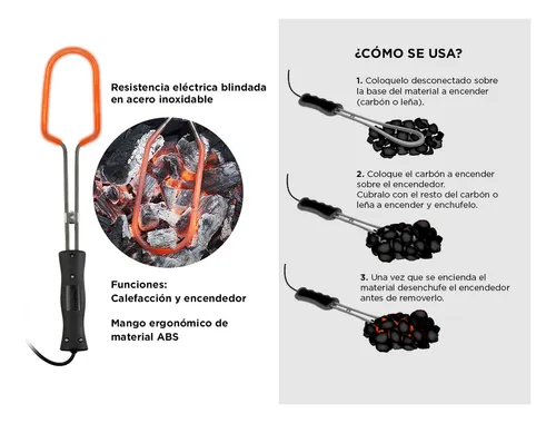 Encendedor De Fuego Eléctrico Gadnic Para Carbón Leña
