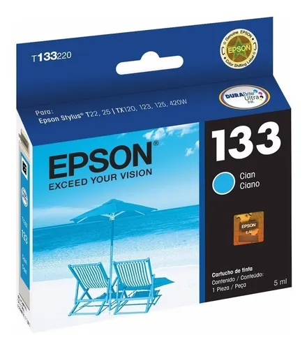 Cartucho Epson 133 Cian Original T133220 Barrio De Flores