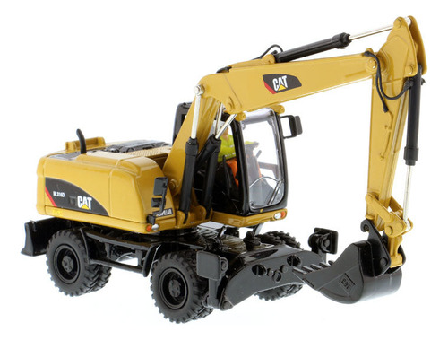 Miniatura Caterpllar Escavadeira De Rodas M316d 1/50 Metal Cor Amarelo