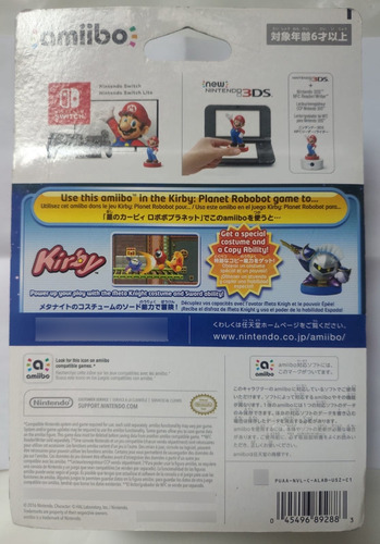 Amiibo Meta Knight Original Nintendo Nuevo (Usado)