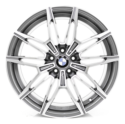 Rodas 19 Bmw M3 G80 Competition 2022 5x112 320i 330i G20 Cor Grafite Com Diamantado