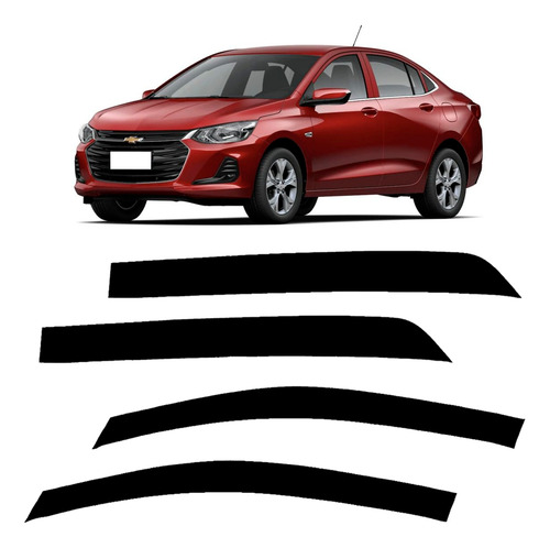Calha De Chuva Novo Onix Plus Sedan 2020 A 2023 4p