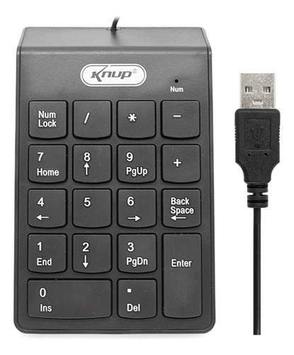 Teclado Numerico Usb Com Fio Kp-2003a Knup