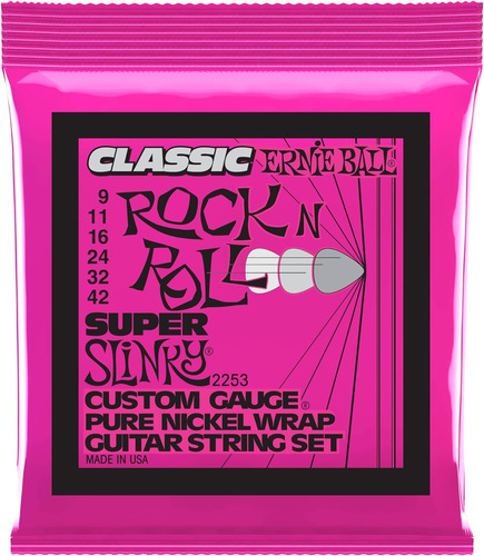 Guita Eléctrica Ernie Ball Super Slinky Classic De Níquel Pu