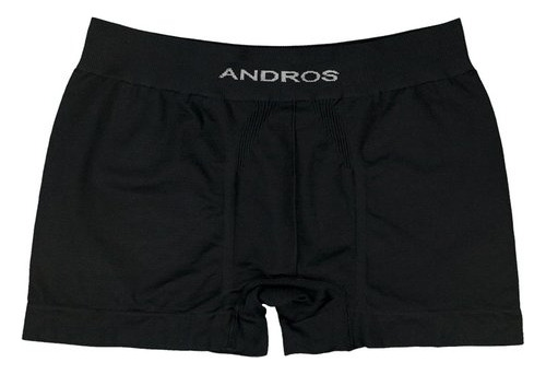 Pack X3 Andros Boxer Microfibra S/costura A 5010 Solo Negro