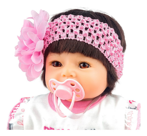 Bebê Reborn Boneca Menina Em Vinil Articulada Realista 41 Cm