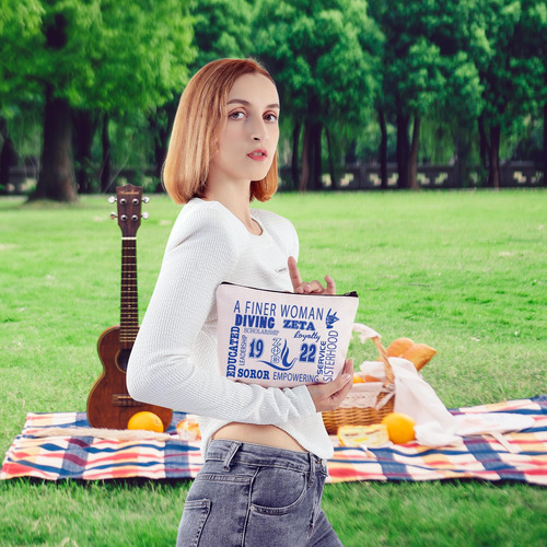 Blupark 1920 - Bolsa De Maquillaje Para Mujer Fina, Diseño D