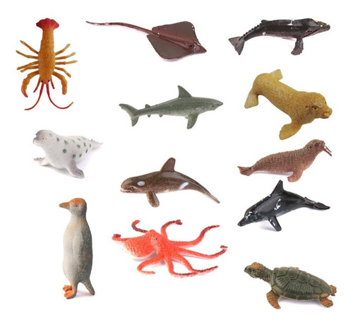 Juguetes Para La 4cm Criaturas Acuáticas/4cm/12pcs