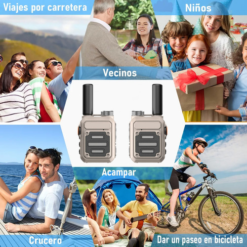 Radio Walkie Talkies Recargable Intercomunicador De Un Toque