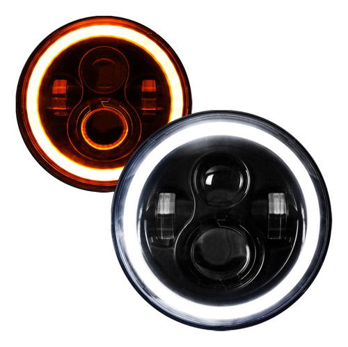 Par Farol Angel Eyes Defender Led Jeep Troller Fusca Kombi