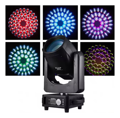 2 Moving Beam 295w 14r Head Bivolt Dmx Dj + Case Transporte
