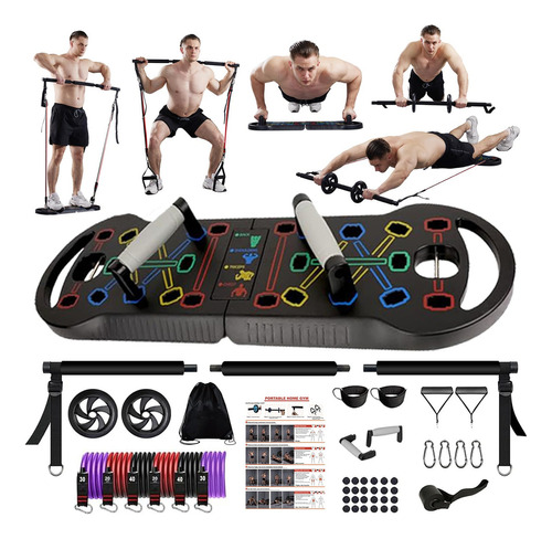 Upgraded Push Up Board, Portable Foldable 20 In 1 Push Up Ba