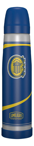 Termo Acero Inoxidable 1 Lt Luminox Equipo Fútbol Lumilagro Color Rosario Central