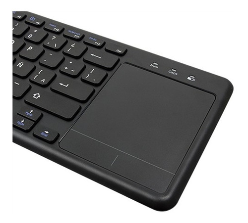 Teclado Inalambrico Con Mouse Pad Perfect Choice Pc-201 /v Color Del Teclado Negro Idioma Español Latinoamérica