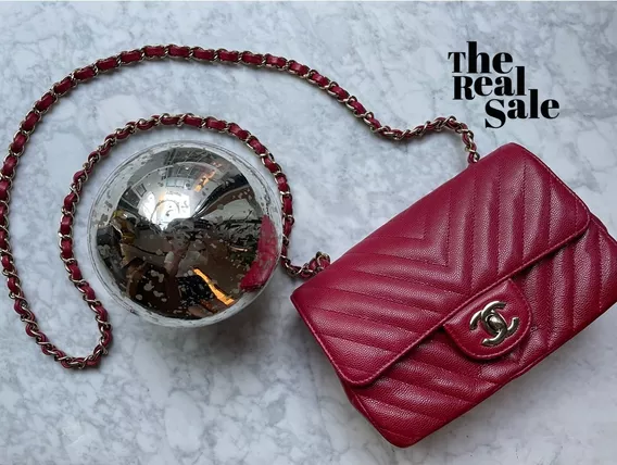 Bolsa Chanel Roja Mini Rectangular Single Flap
