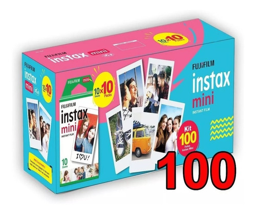 Filme Instax Mini  Com 100 Poses Entrega + Rápida