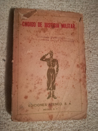 Libro Código De Justicia Militar.