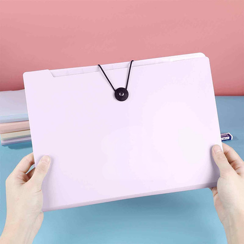 Carpeta Portátil A4, Bolsa De Papel Para Estudiantes, Varias