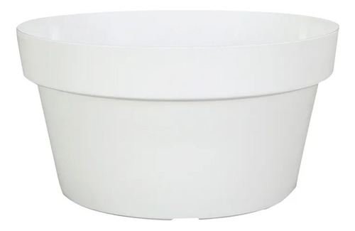 Maceta Bowl Sampa 23 × 12cm Blanco - Vasart