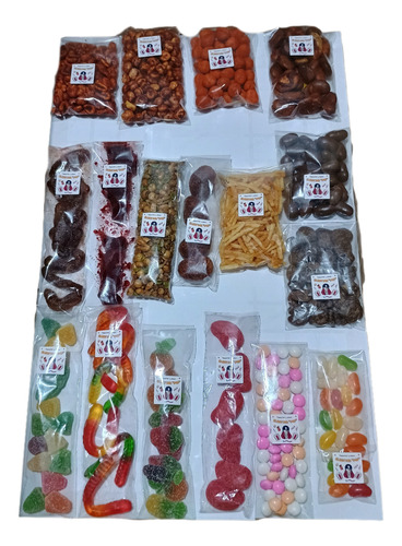 Dulce Gomitas Botanas Envasadas Genéricas 50 G - 50 Unidades