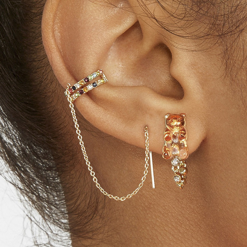 Pendientes De Resina Con Forma De Osito De Goma En Forma De