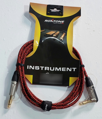 Cable De Instrumento  Plug Clavija  Roxtone Premium 3 Mtrs