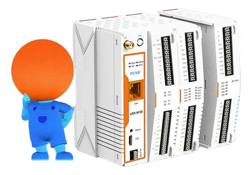 Plc-gateway Usr-m100-hmgl Wan + 4g/lte, 1 Rs485, 1 Rs485/232