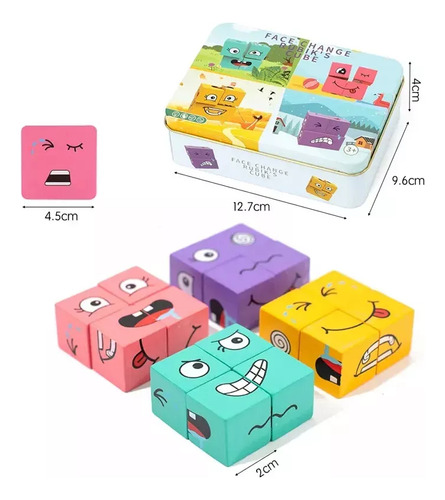 Juego De Expresiones Faciales Para Niños Puzzle Didáctico