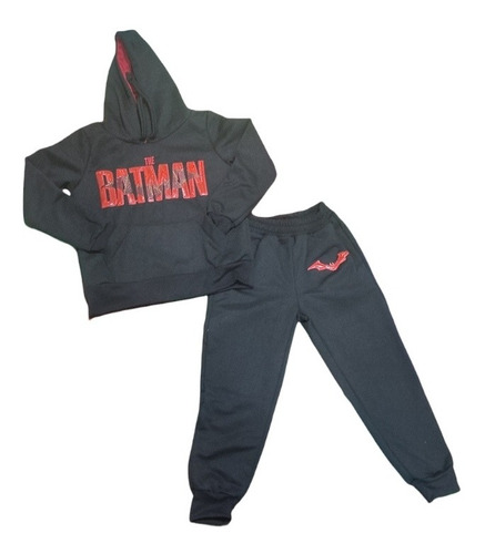 Imagen 3 de 4 de Conjunto Pans Y Sudadera Batman Super Heroes Liga Justicia