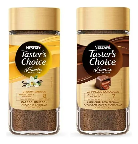 Paquete Cafe Tasters Choice Vainilla Caramelo Chocolate Env o