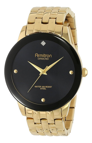 Reloj Armitron 20/4952bkgp Men's 20/4952 Reloz De Pulsera Color de la correa Dorado Color del bisel Acero inoxidable Color del fondo Negro