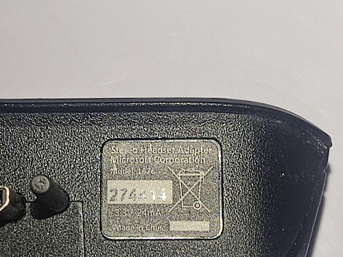 Adaptador De P2 Para Controle Xbox Original Microsoft (Usado)