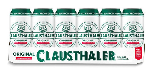 Cerveza Clausthaler Original Sin Alcohol Alemania Pack X 12