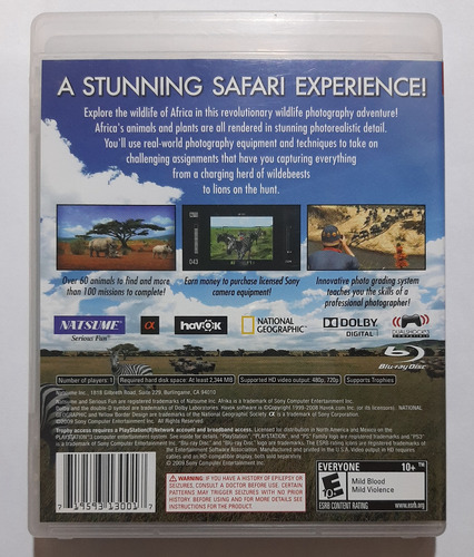 Afrika Ps3 Físico (Usado)