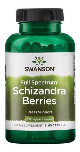 Swanson Schizandra 525mg 90cap Antistress Energia (3 Meses)