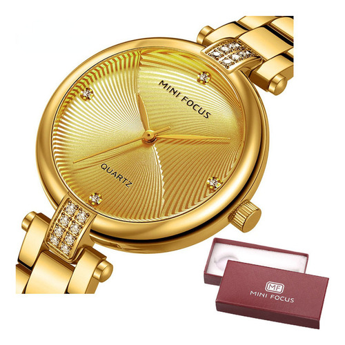 Reloj De Cuarzo Mini Focus Con Diamantes A La Moda Para Muje