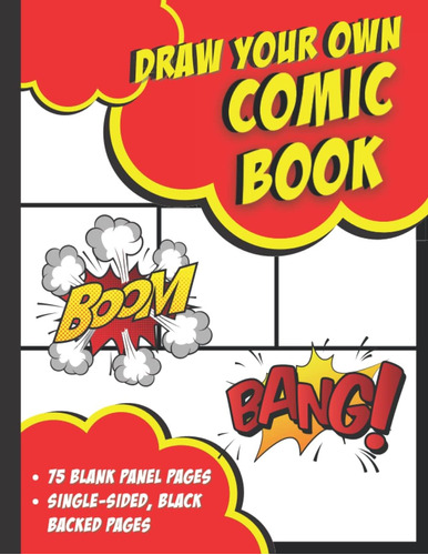 Libro: Draw Your Own Comic Book: Blank Panel Pages For Creat