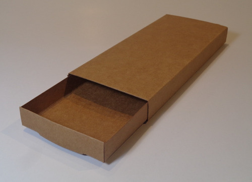 50 Cajas Kraft Fosforeras Indubox D500 (20x10 Y 2,5cm Alto)