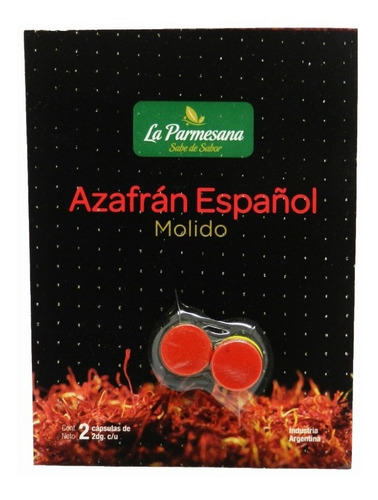 Azafrán Molido Español X 2 Capsulas - La Parmesana 