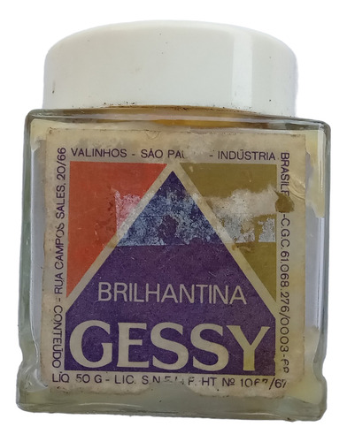 Embalagem Antiga Brilhantina Gessy - G (Usado)