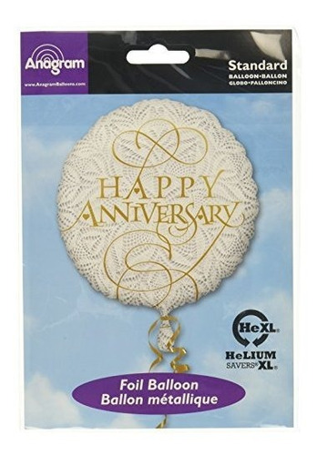 Anagram International Lacey Happy Anniversary Balloon,